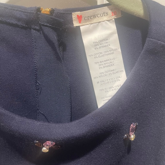 J. CREW Navy Blue Bee Dress - Picture 7 of 8